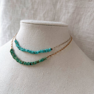 TURQUOISE BEADED CHOKER