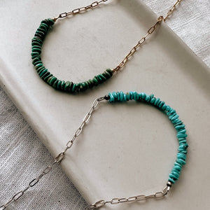 TURQUOISE BEADED CHOKER