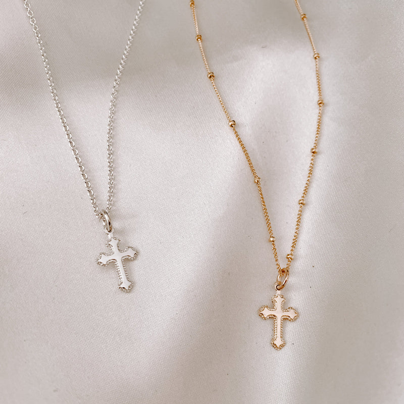 MINI HOLY CROSS NECKLACE