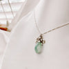BLUE HERON CHALCEDONY NECKLACE